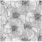 Flowers Background Clear Stamps for Card Making Scrapbooking Crafting DIY Decorations, Flowers Transparent Silicone Seal Stamps for Embossing Album Crafts